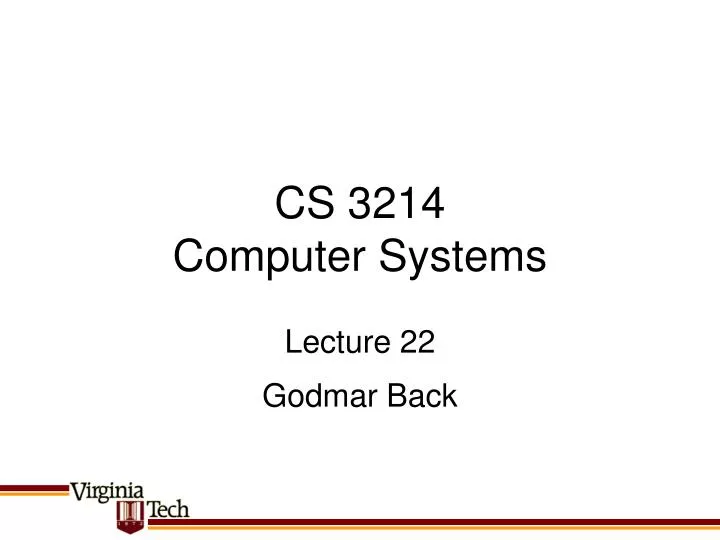 cs 3214 computer systems