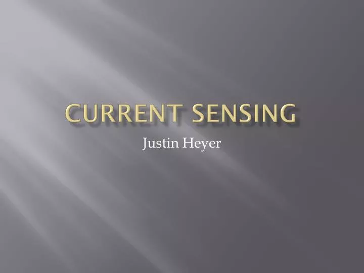 current sensing