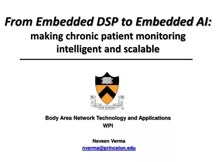 from embedded dsp to embedded ai making chronic patient monitoring intelligent and scalable