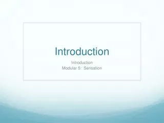 Introduction