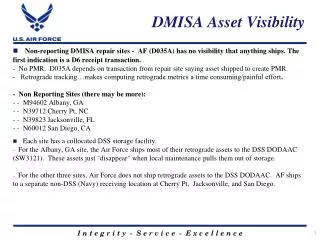 DMISA Asset Visibility