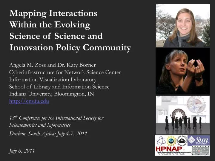mapping interactions within the evolving science of science and innovation policy community