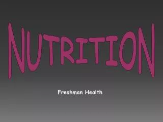 NUTRITION