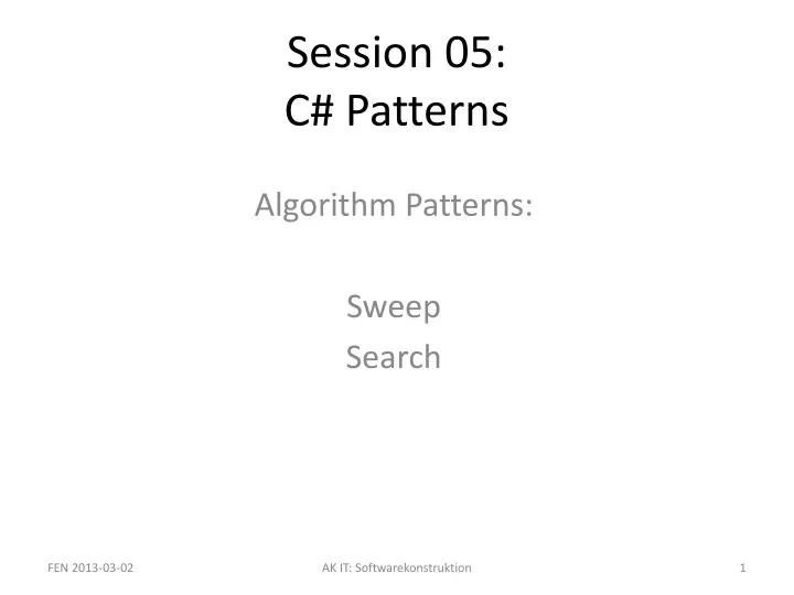 session 05 c patterns
