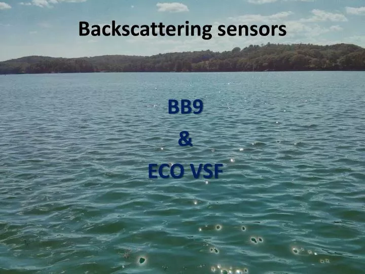 backscattering sensors