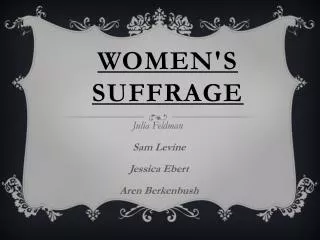 Women's suffrage