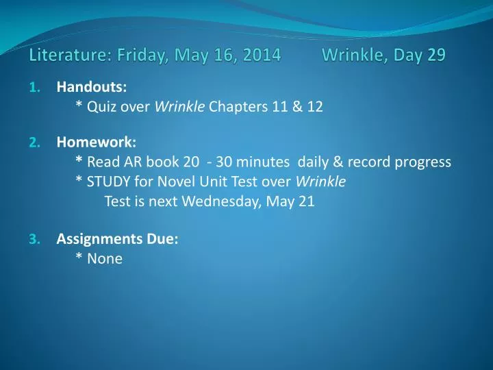 literature friday may 16 2014 wrinkle day 29