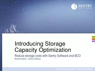 Introducing Storage Capacity Optimization