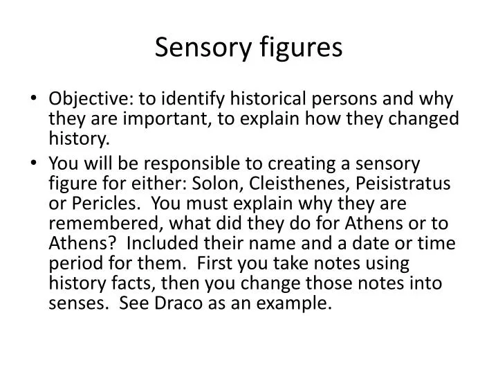 sensory figures