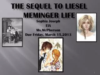 the sequel to liesel meminger life
