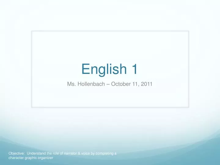 english 1