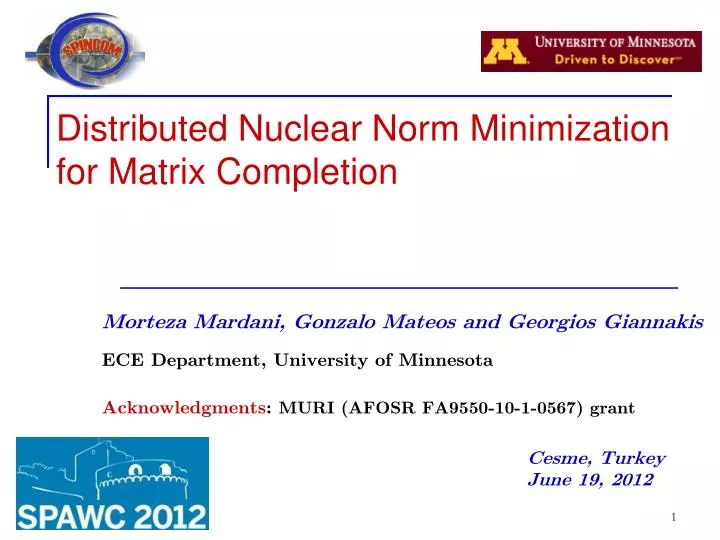 distributed nuclear norm minimization for matrix completion