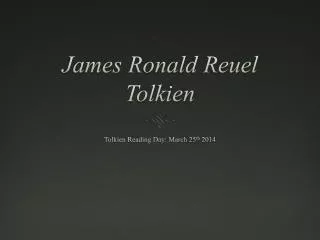 James Ronald Reuel Tolkien