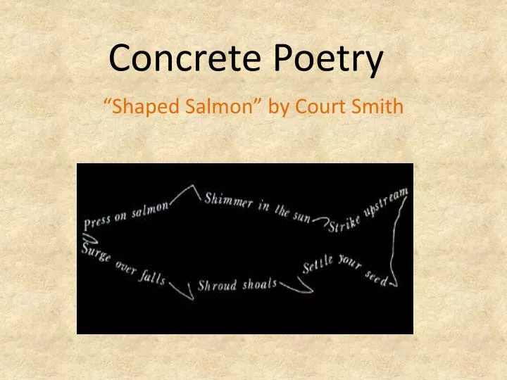 concrete poetry