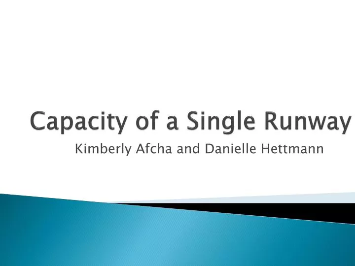 capacity of a single runway