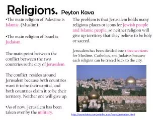 Religions. Peyton Kava