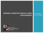 Sending Targeted Emails Using DiscoverOrg - slide 1