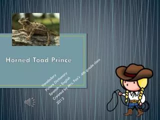 Horned Toad Prince