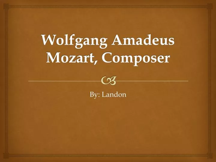 wolfgang amadeus mozart composer