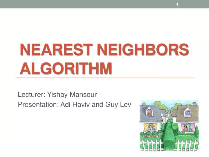 nearest neighbors algorithm