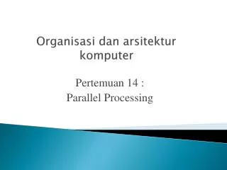 o rganisasi dan arsitektur komputer