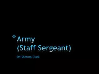 Army (Staff Sergeant)