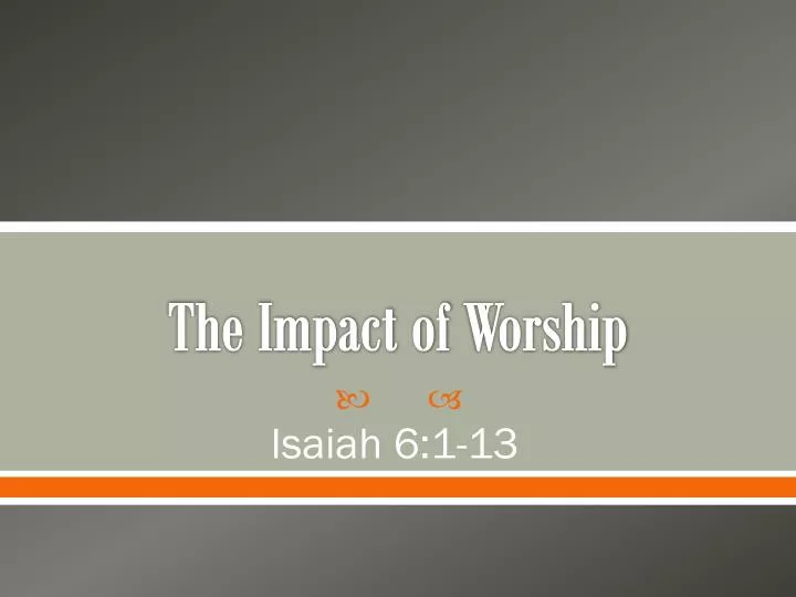 the impact of worship