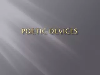 poetic devices