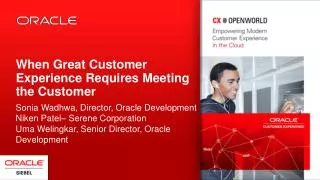 When Great Customer Experience Requires Meeting the Customer