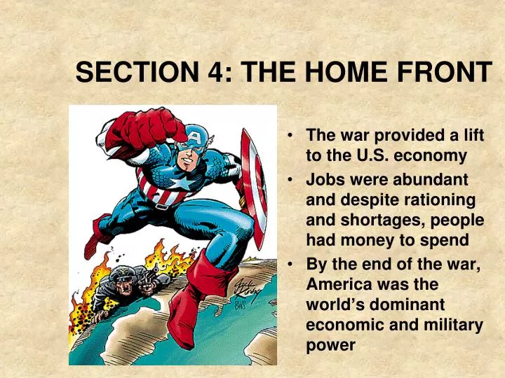 section 4 the home front