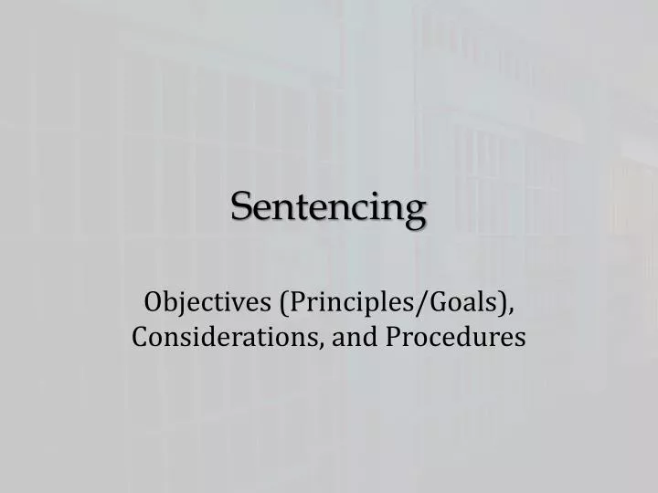 sentencing