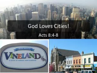 God Loves Cities!