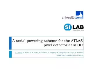 A serial powering scheme for the ATLAS pixel detector at sLHC