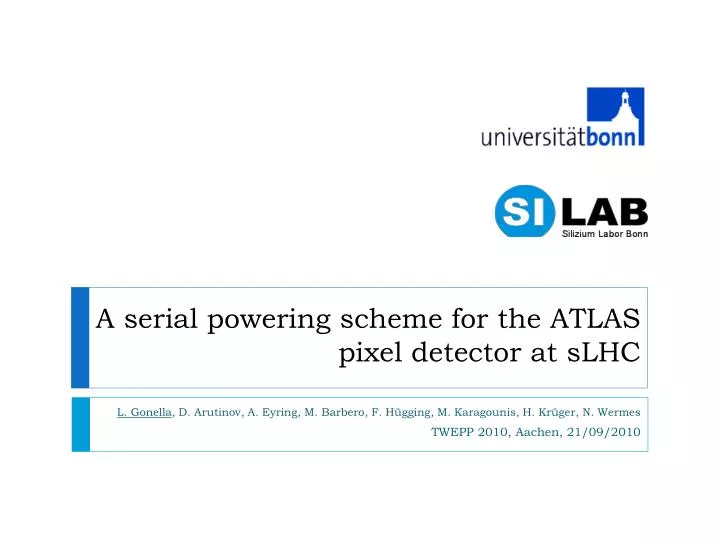 a serial powering scheme for the atlas pixel detector at slhc