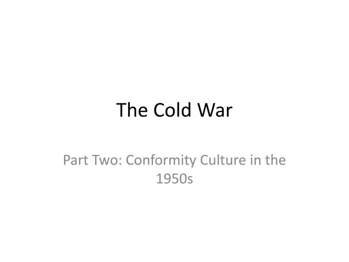 the cold war