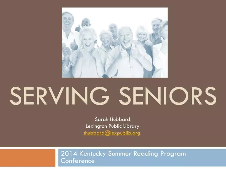 serving seniors