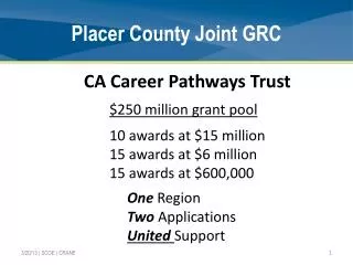 Placer County Joint GRC