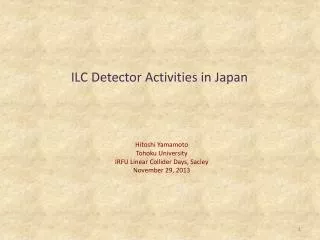 ILC Detector Activities in Japan