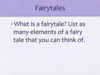 fairytales