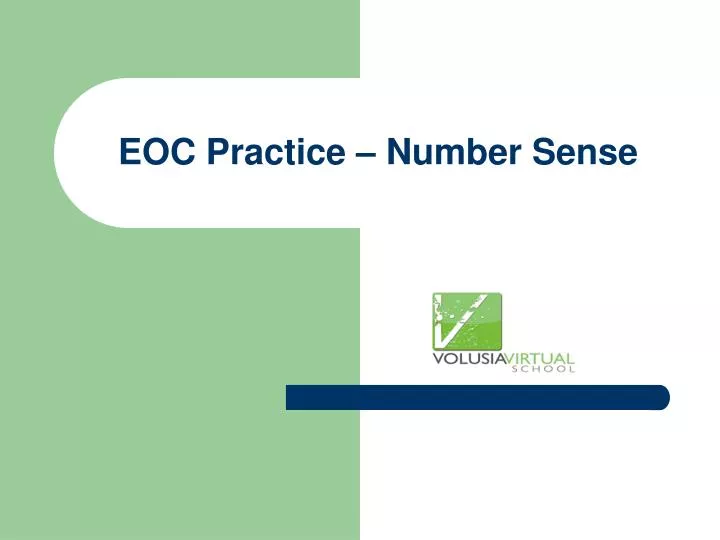 eoc practice number sense