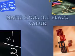 Math S.O.L. 3.1 Place Value