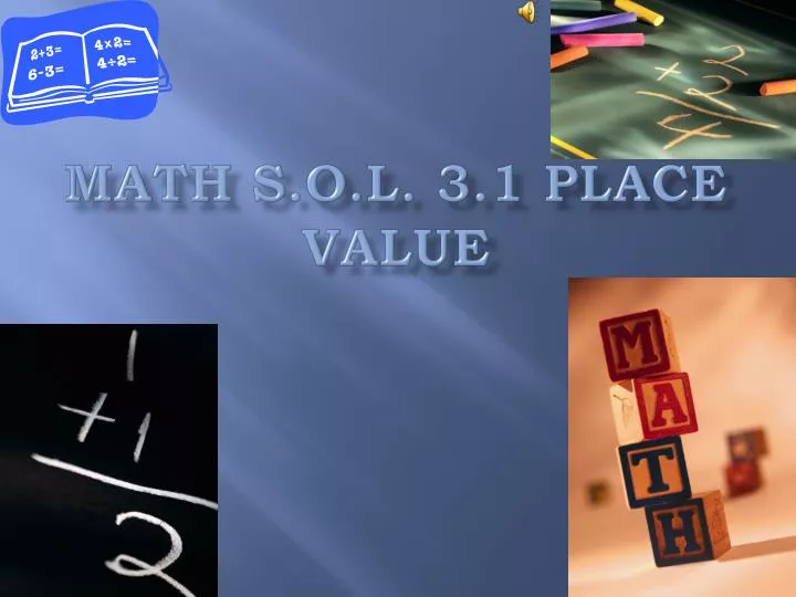 math s o l 3 1 place value