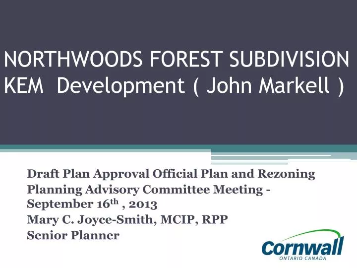 northwoods forest subdivision kem development john markell