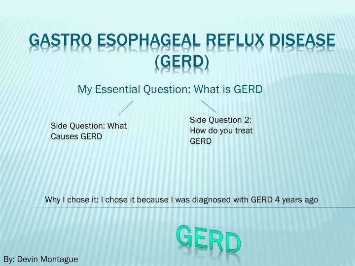 my essential question what is gerd