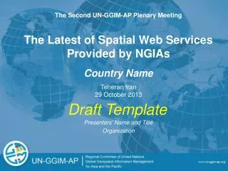 The Latest of Spatial Web Services Provided by NGIAs