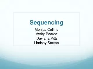 Sequencing