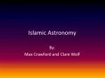 Islamic Astronomy - slide 1