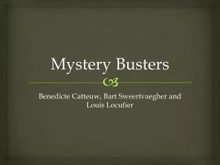Mystery Busters