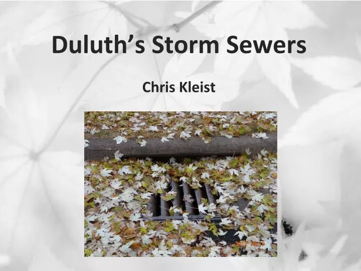 duluth s storm sewers