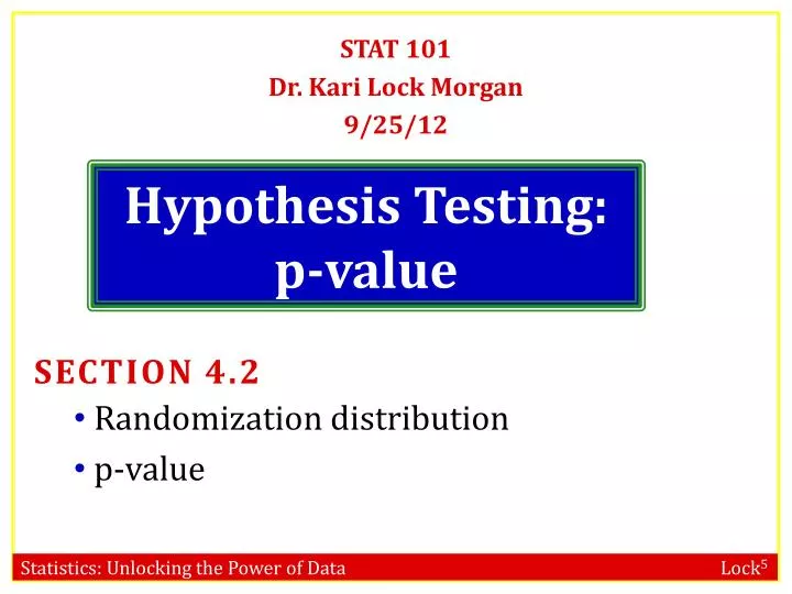 hypothesis testing p value